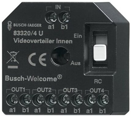 Busch-Jaeger Aktiv Videoverteiler Innen UP 83320/4 U | 8300-0-0508