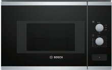 Bosch BFL520MS0 Einbau-Mikrowelle, Kombigert, 20 L, 800 W, schwarz