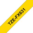 Brother TZEFX631 Flexi-Tape 12mm gelb/schwarz 8m