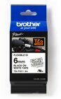 Brother TZE-FX211 Flexi-Tape 6mm wei/schwarz 8m