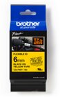 Brother TZE-FX611 Flexi-Tape 6mm gelb/schwarz 8m