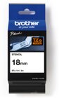 Brother STE-141 Schablonenband 18mm wei/tran 3m