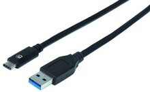 Manhattan USB3.1 Typ C-Stecker auf A-Stecker 1m sw