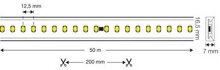 THE Light Group TLG-0351 LED-Lichtband 4000K 230VDim 10m