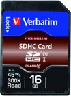 Verbatim SDHC-Card 16GB Premium Class 10